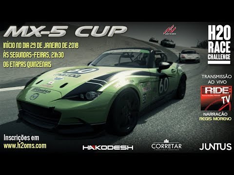 MX-5 CUP LIGA H2O | ASSETTO CORSA | NURBURGRING GP | ETAPA 05 DE 06 | NARRAÇÃO RÉGIS MORENO