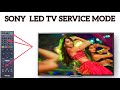 Sony led tv service menu code