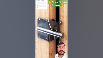 Simple & Unique Gate Latch 🔐🤯😍 30325 #doorlock #latchlock #shortsfeed #greenscreenvideo #shorts
