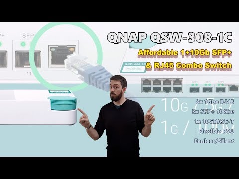 Unboxing the QNAP QSW-308-1C 10Gbe SFP+ and 10GBASE-T Combo Switch