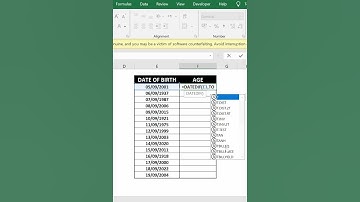 How to Calculate Age from Date of Birth in Excel | Smart MS Excel Trick
