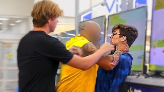 Cutting Strangers Hair Prank