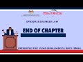 END OF CHAPTER BUSINESS LAW