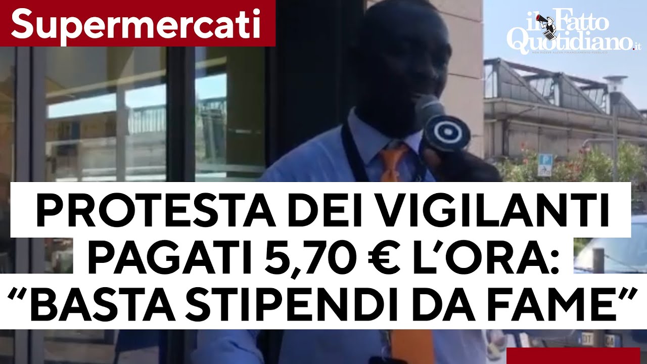 Toscana, sciopero dei vigilanti dei supermercati: 