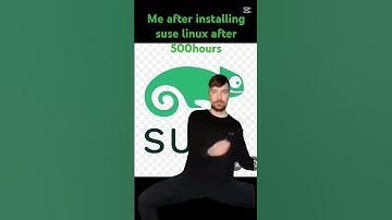 me after installing suse linux not opensuse