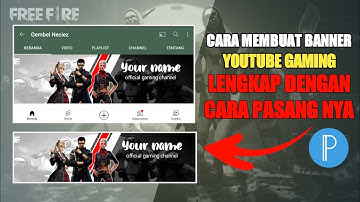 cara membuat banner youtube gaming di hp android | pixellab tutorial