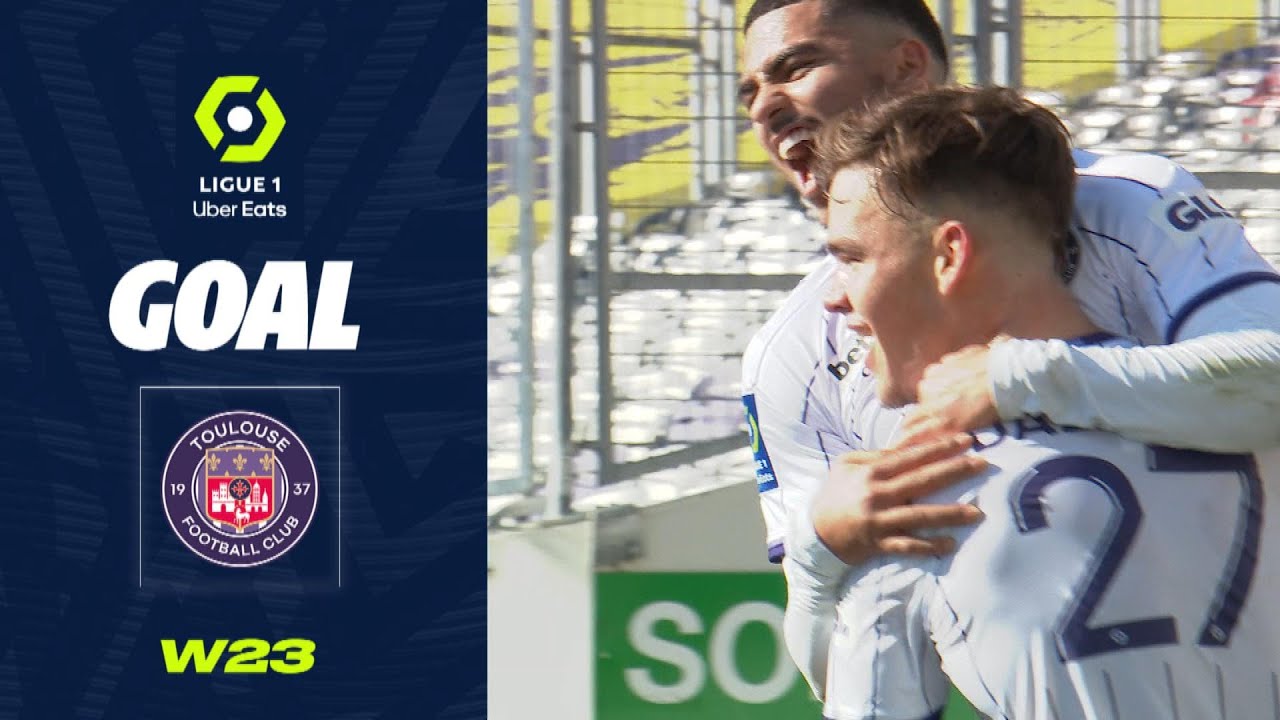 Goal Thijs-Jacco-Jan DALLINGA (37' - TFC) TOULOUSE FC - STADE RENNAIS FC (3-1) 22/23