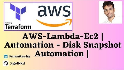 AWS - EC2 - Disk Snapshot  | Automation Scripts | #Terraform |