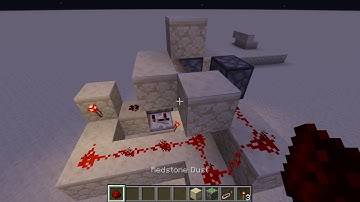 How to  build a secret compact hidden Redstone torch key door in Minecraft Java 1.15.2