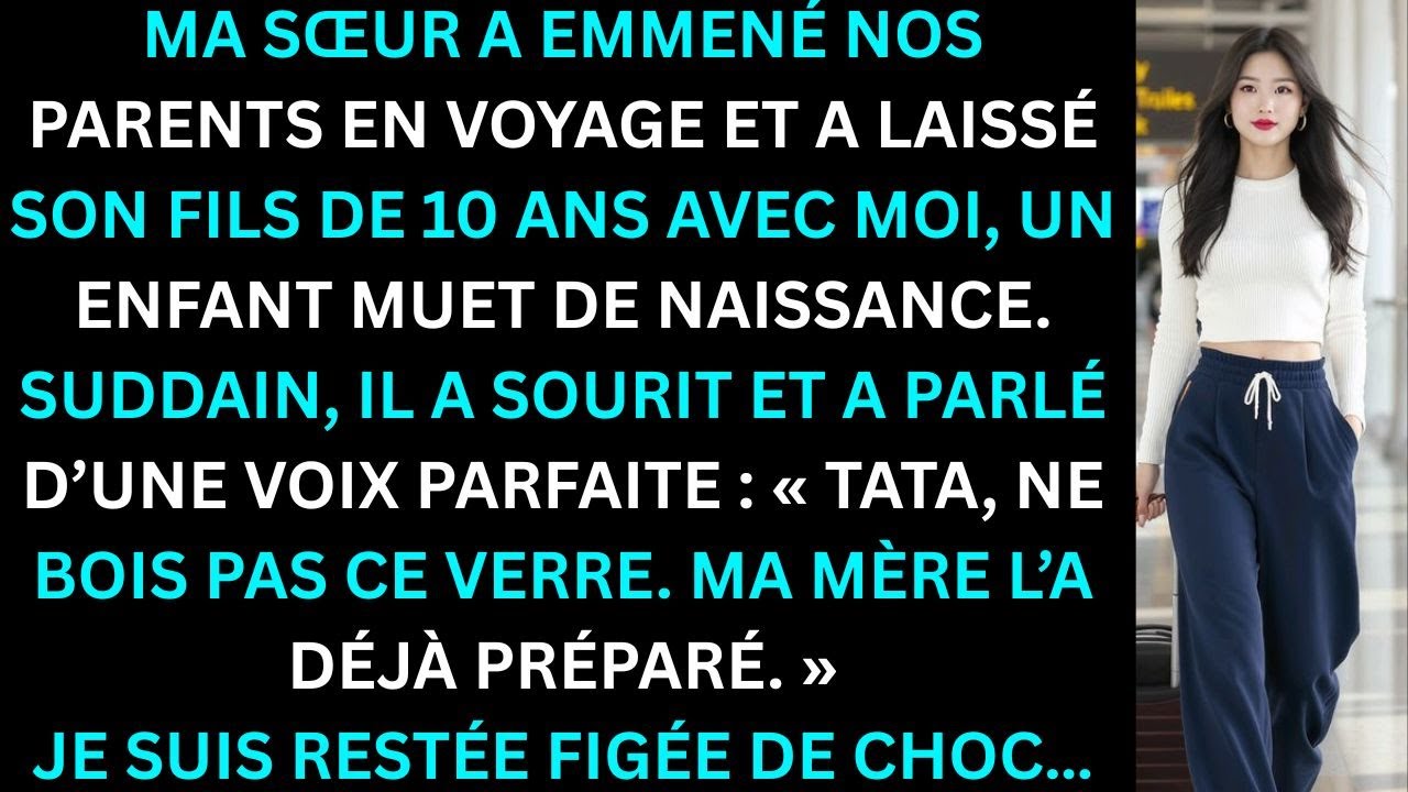 Ma sœur a emmené nos parents en voyage, puis elle m’a laissé son fils de 10 ans un enfant muet, mais