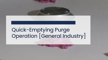 FlexiBowl® 500 | Quick-Emptying Purge Operation [General Industry]