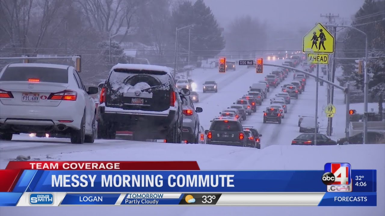 Messy morning commute across Utah's icy roads creating dangerous ...