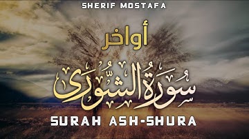أرح قلبك وروحك! || اجمل تلاوة للقارئ شريف مصطفى || أواخر سورة "الشورى"😴🥺❤️