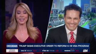 I24 News Interview Immigration Darren Heyman H-1B Donald Trump Executive Order