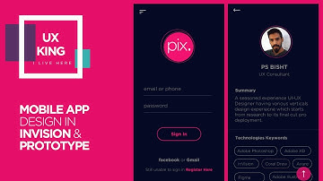 MOBILE APP DESIGNING IN INVISION AND ANIMATED PROTOTYPE