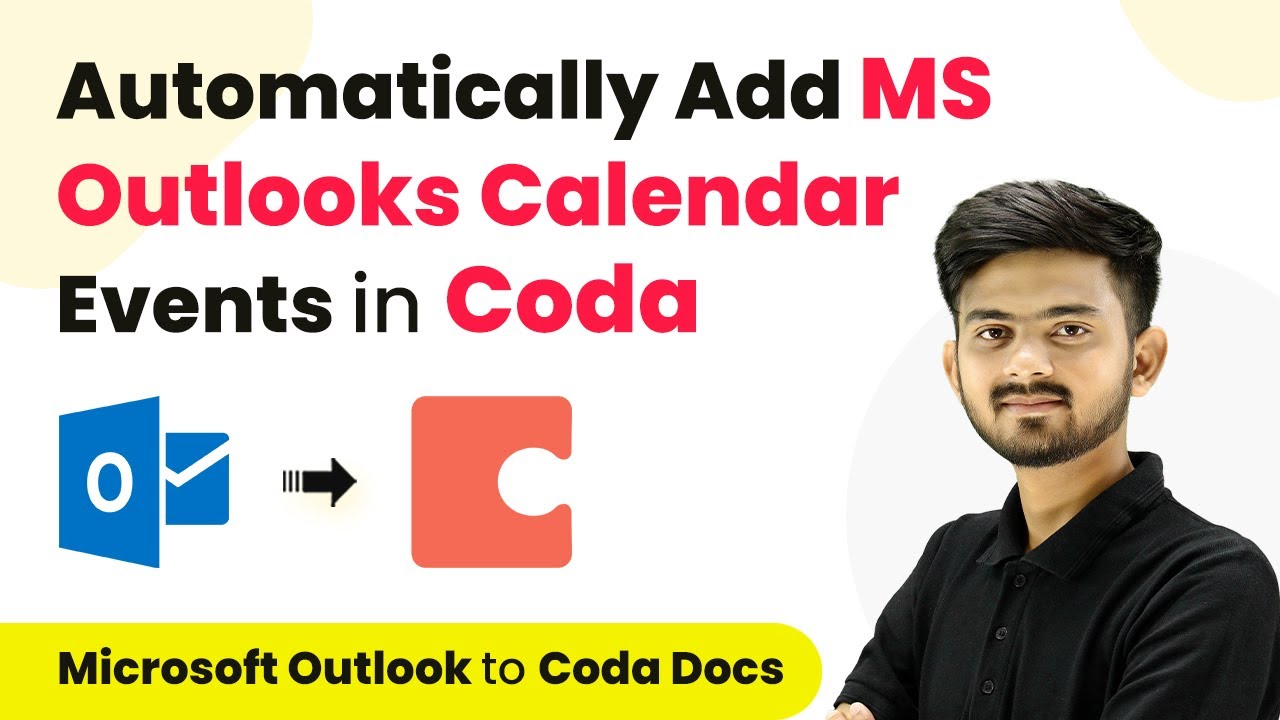 Add Microsoft Outlook Calendar Events as new Rows to Coda Docs