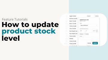 How to Update Product Stock Level | Inventora Tutorial