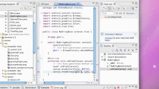 Android Development - 64 - Drawing Bitmaps to Canvas View.mp4 screenshot 1