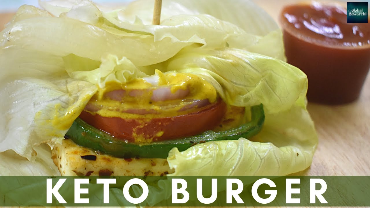 Keto burger l Keto burger recipe l Healthy Burger l Veg Paneer Keto