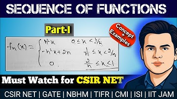Sequence of Functions (Real Analysis)| Part-1 | CSIR NET, GATE,NBHM | Mathsman Anurag