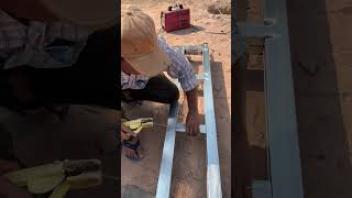 Construction of galvanized roof , Work techniques and skills in roof welding