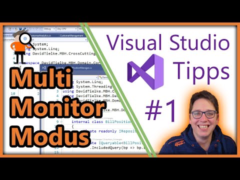 Visual Studio Multi Monitor Modus - Visual Studio Tipps #1