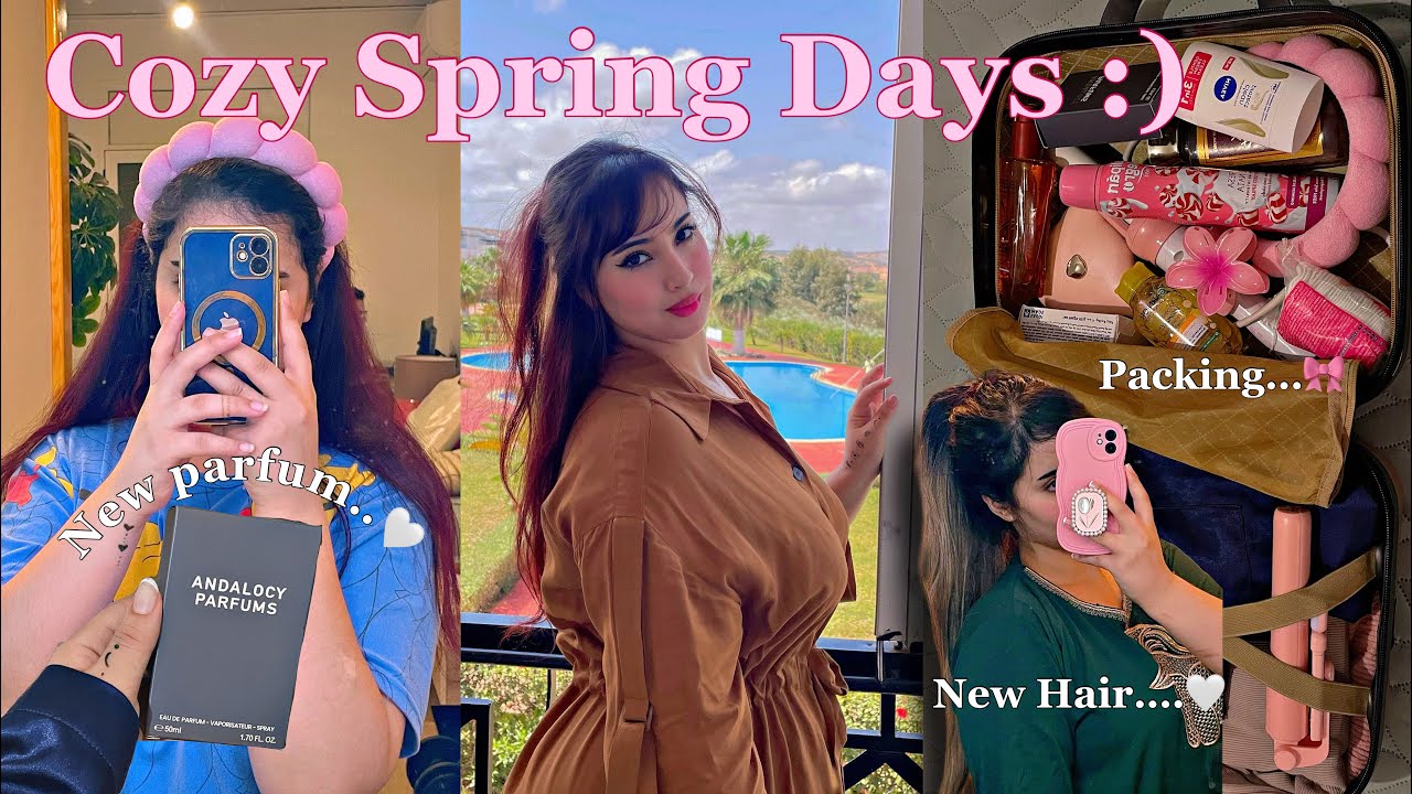 Cozy Spring Days In My Life| شريت شعر جديد باش نبدل اللوك + خرجت نبدل الجو ورا تمارة ديال رمضان 🤍🎀