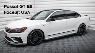 Volkswagen Passat GT B8 FL USA | Maxton Design Splitter Set | Presentation #327