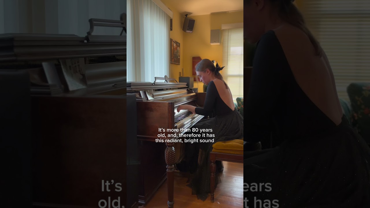 Playing Rachmaninov’s Liebesfred on a beautiful American piano by Mason & Hamlin!❤️‍🔥