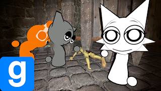 Sprunkis get trapped in spooky castle!!!!!!!!!!!! (Gmod Horror map)