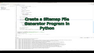 Creating a Sitemap File Generator Program in Python