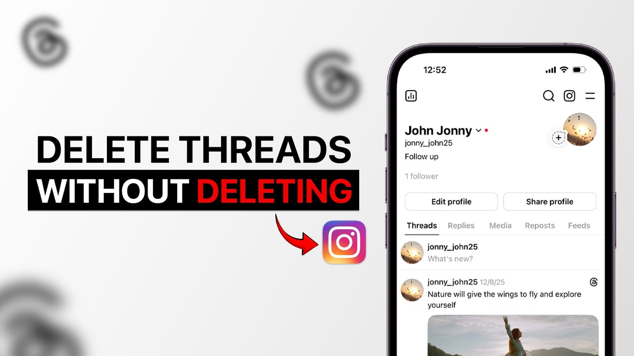 How To Delete Threads Account Without Deleting Instagram? - YouTube