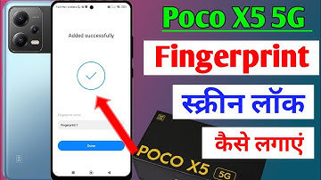 Poco X5 me Fingerprint Screen Lock Kaise lagaye / how to set Fingerprint Screen Lock Poco X5 5g