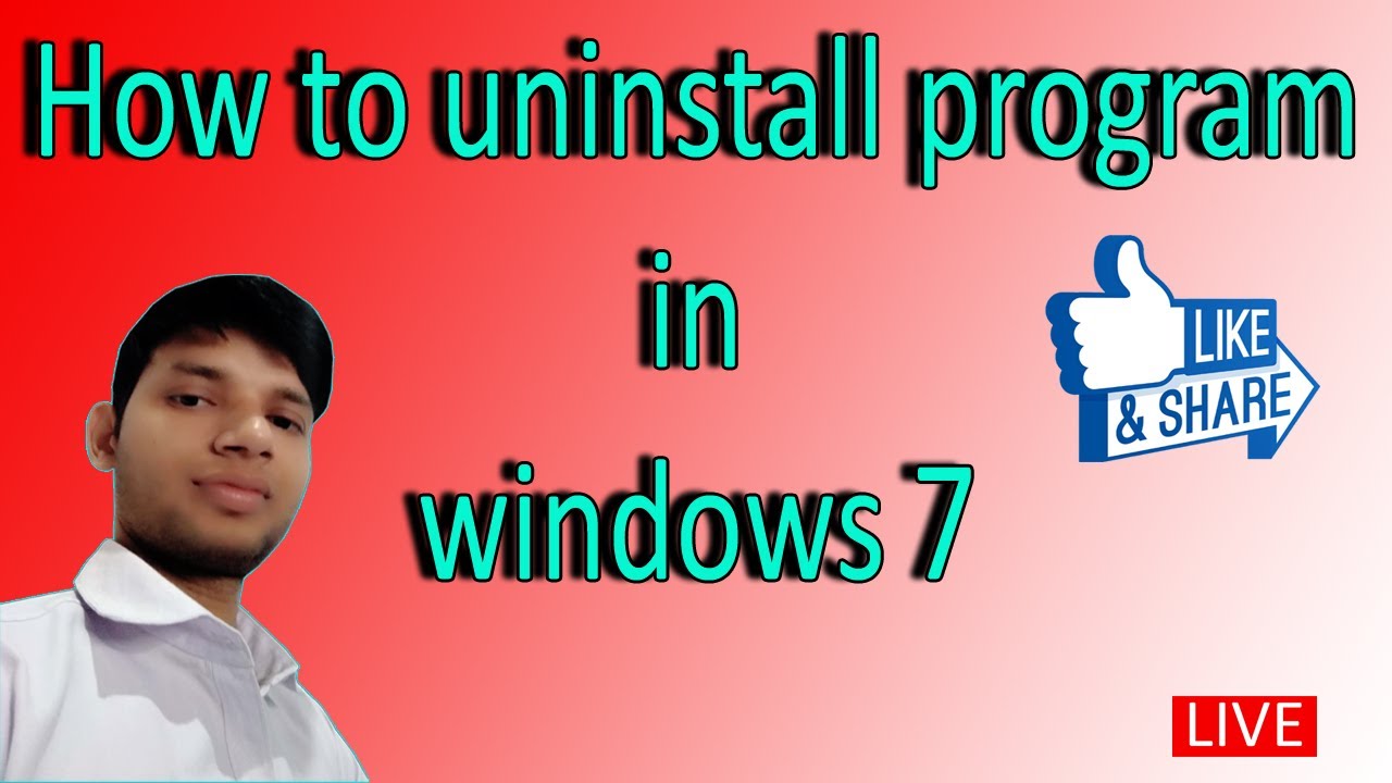 how to uninstall program in windows 7!! विंडोज 7 में प्रोग्राम को अनइंस्टॉल कैसे करें!! lbsst centre