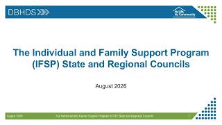 The IFSP State and Regional Councils Overview (2026)