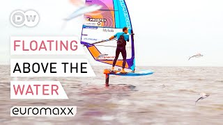 "Flying" With Fish Above The Water | Hydrofoil Surfing - The Future Of Water Sports? screenshot 1