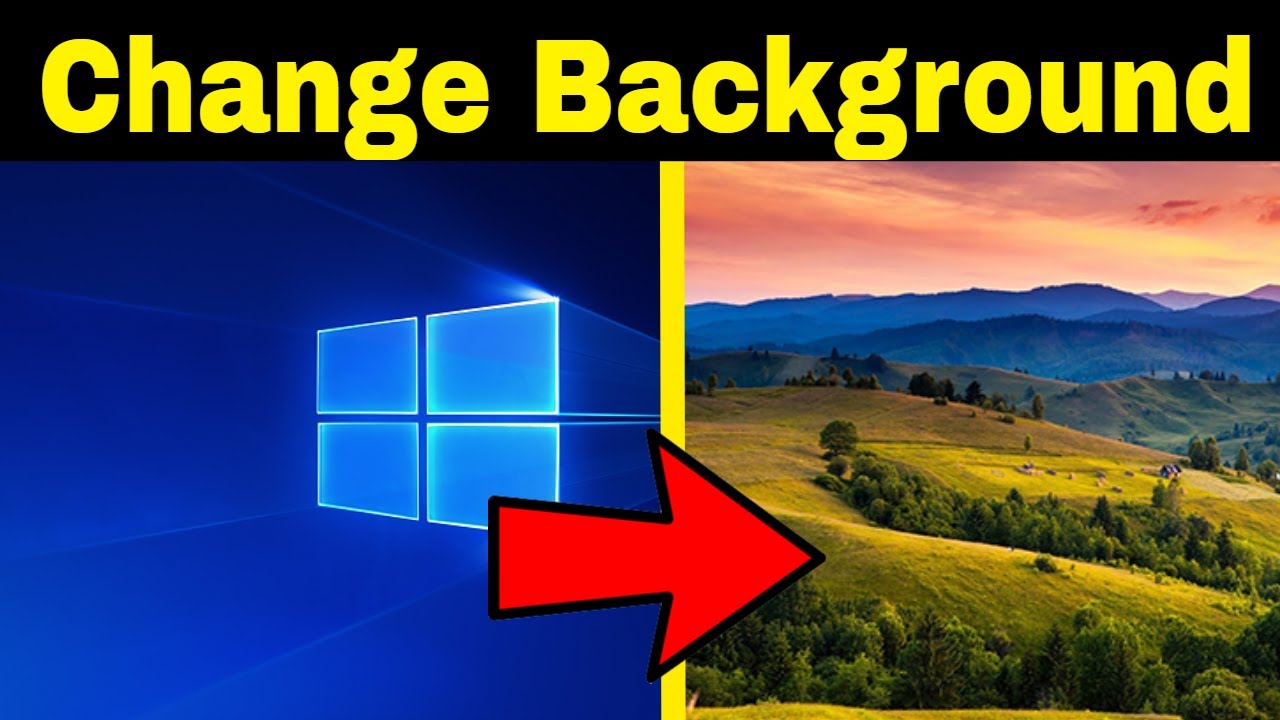 How To Change Desktop Background image in Windows 10 - Tutorial - Quick