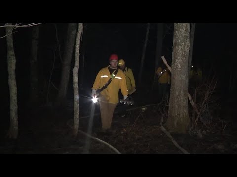 Firefighters from multiple communities respond to brush fire in ...