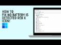 How to Fix No Battery is Detected Red X Icon