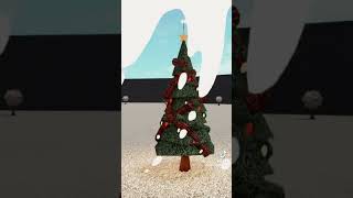 How to make a custom Christmas tree and presents in bloxburg credits l  frxstixerynne