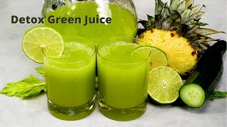 Gut Detox! Pineapple Skin Tea Green Juice! Helps Burn Fats