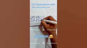 Sahana name shadow comment your name I will write it 😍🥰