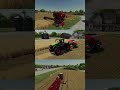 Farming simulator 22 harvesting and baling #shorts
