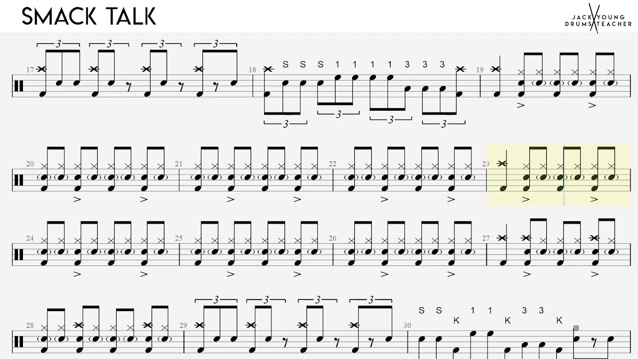 How to play  Smack Talk on Drums 🥁