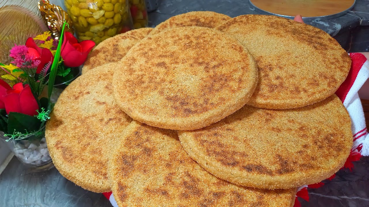 خبز المقلاة العجيب بالشعير و القمح الكامل من عند أختكم العامرية ❤️❤️🇲🇦