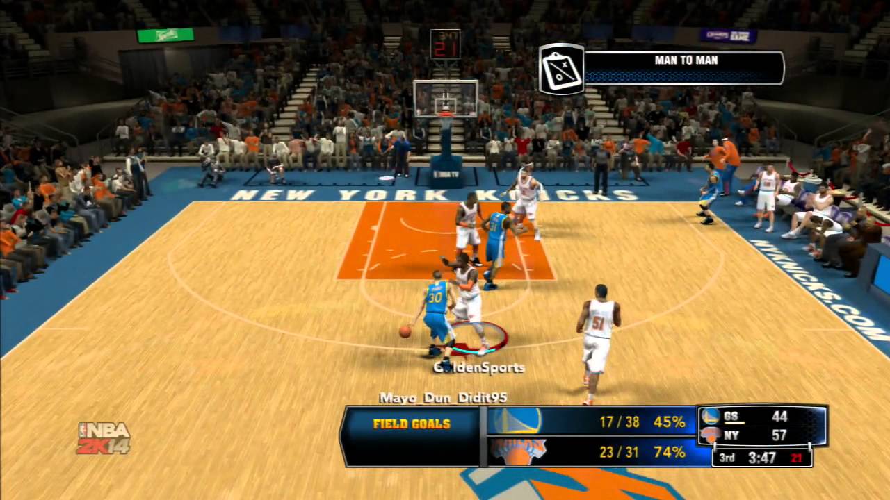 NBA 2k14 NBA 2k14 Online Ranked FRUSTRATING Game Of The Year Knicks Vs.WarriorsNBA2k14