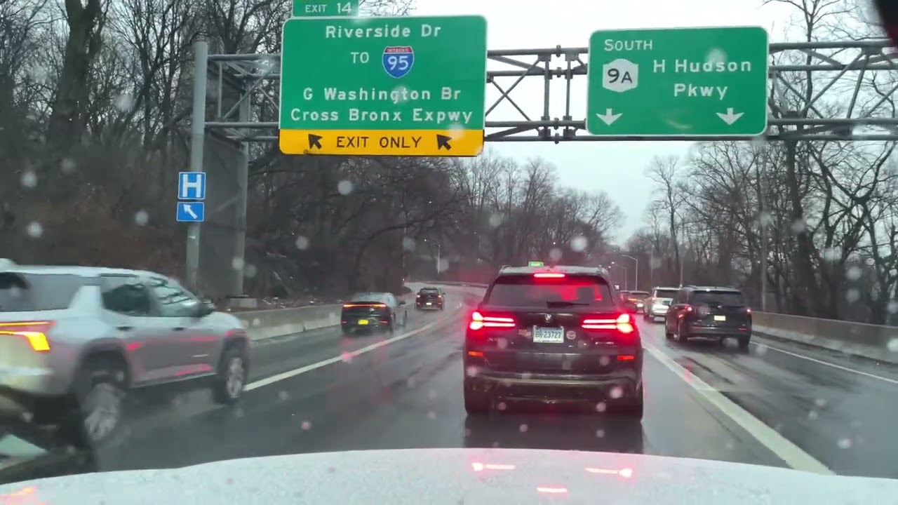 WWG 4K Drive🌧️: NYC Bronx, Allerton / Manhattan, Harlem - Henry Hudson Pkwy pt2of2 2026-03-5