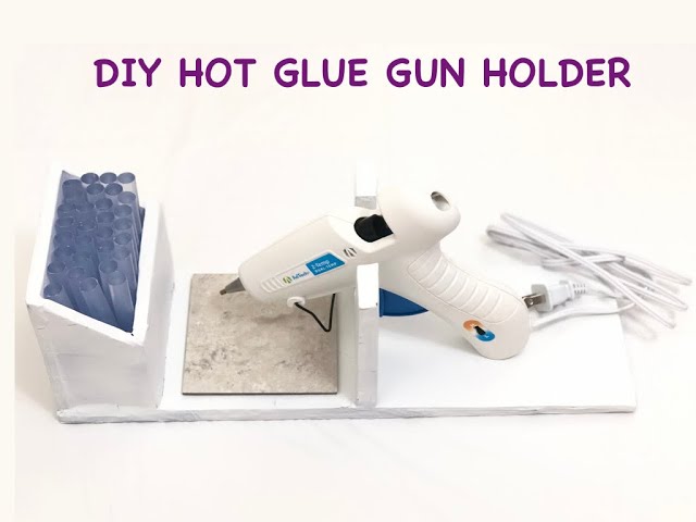 DIY HOT GLUE GUN HOLDER, Glue Gun Stand, Easy Crafts, Crafts Talk