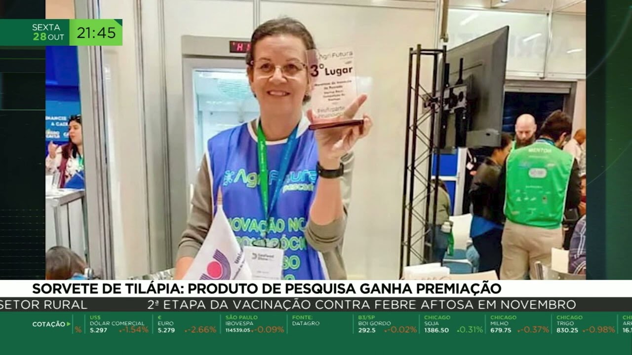 Sorvete de tilápia: produto de pesquisa ganha premiação