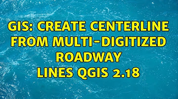 GIS: Create centerline from multi-digitized roadway lines Qgis 2.18